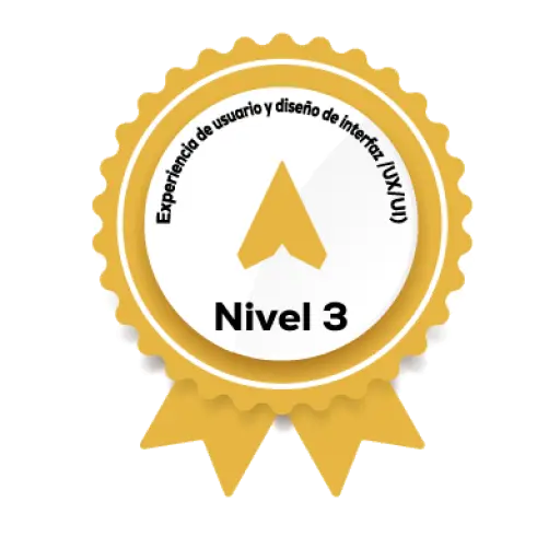Badge Fundae del curso Nivel 3 de UX/UI