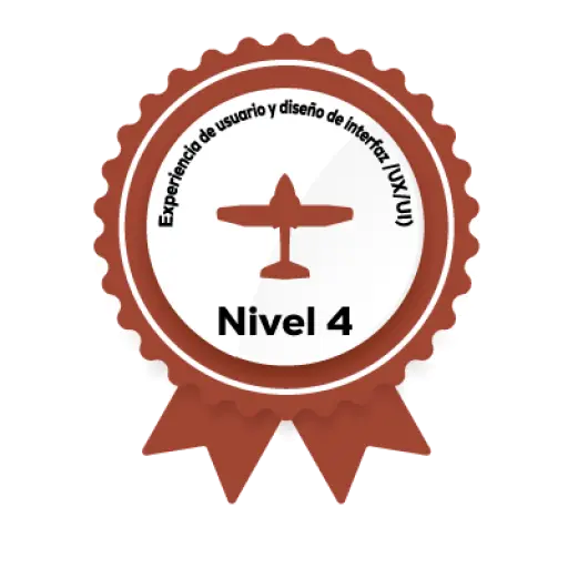 Badge Fundae del curso Nivel 4 de UX/UI
