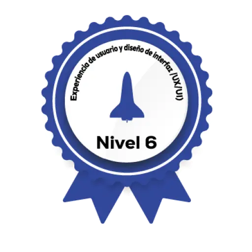 Badge Fundae del curso Nivel 6 de UX/UI